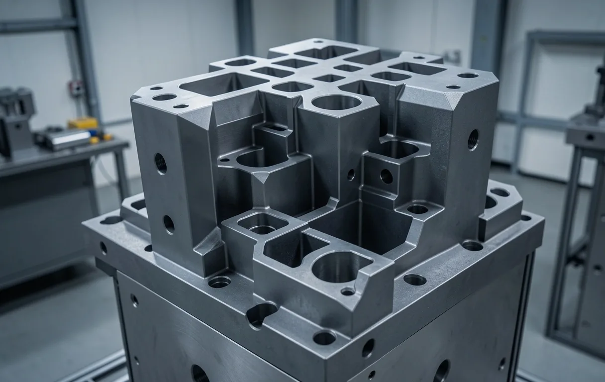 High-precision mold cavity detail